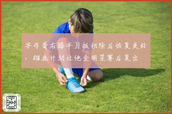 字母哥右膝半月板切除后恢复良好,雄鹿计划让他全明星赛后复出